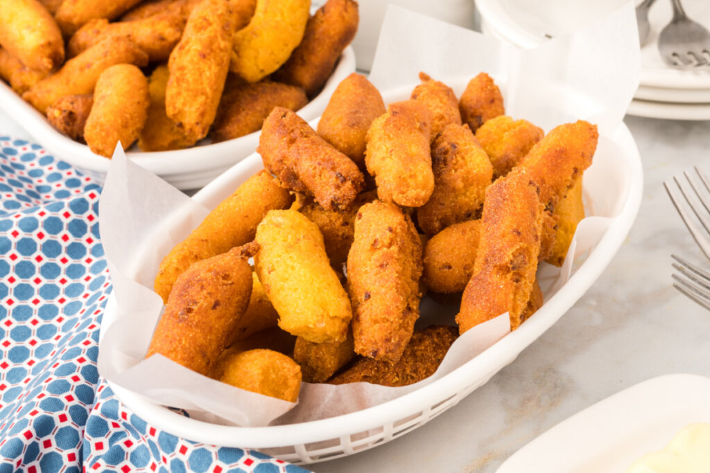 eastern nc hush puppies in basket