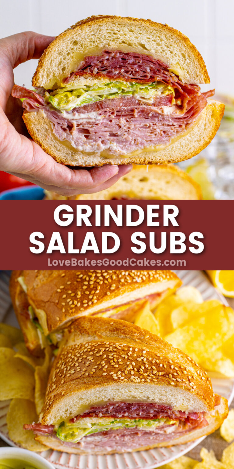 Grinder Salad Subs - Love Bakes Good Cakes