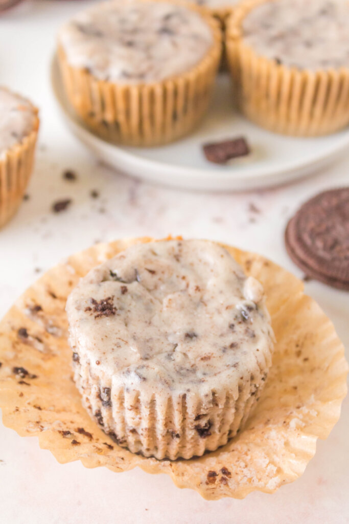 oreo cheesecake cupcake unwrapped