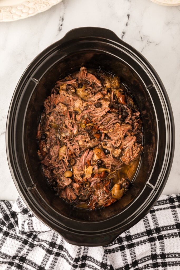 mediterranean pot roast in crockpot