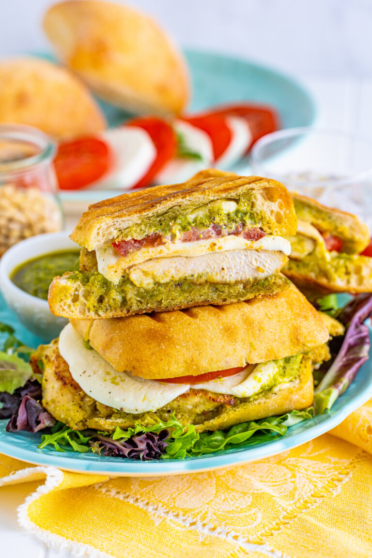 Toasted Pesto Chicken Sandwich Love Bakes Good Cakes