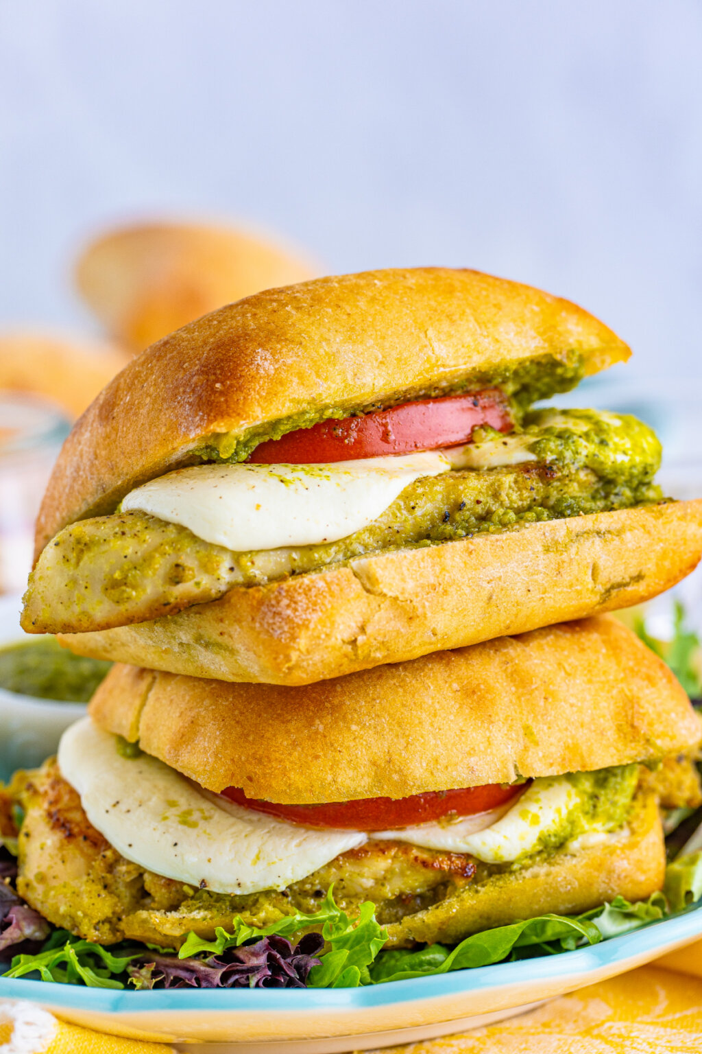 Toasted Pesto Chicken Sandwich Love Bakes Good Cakes