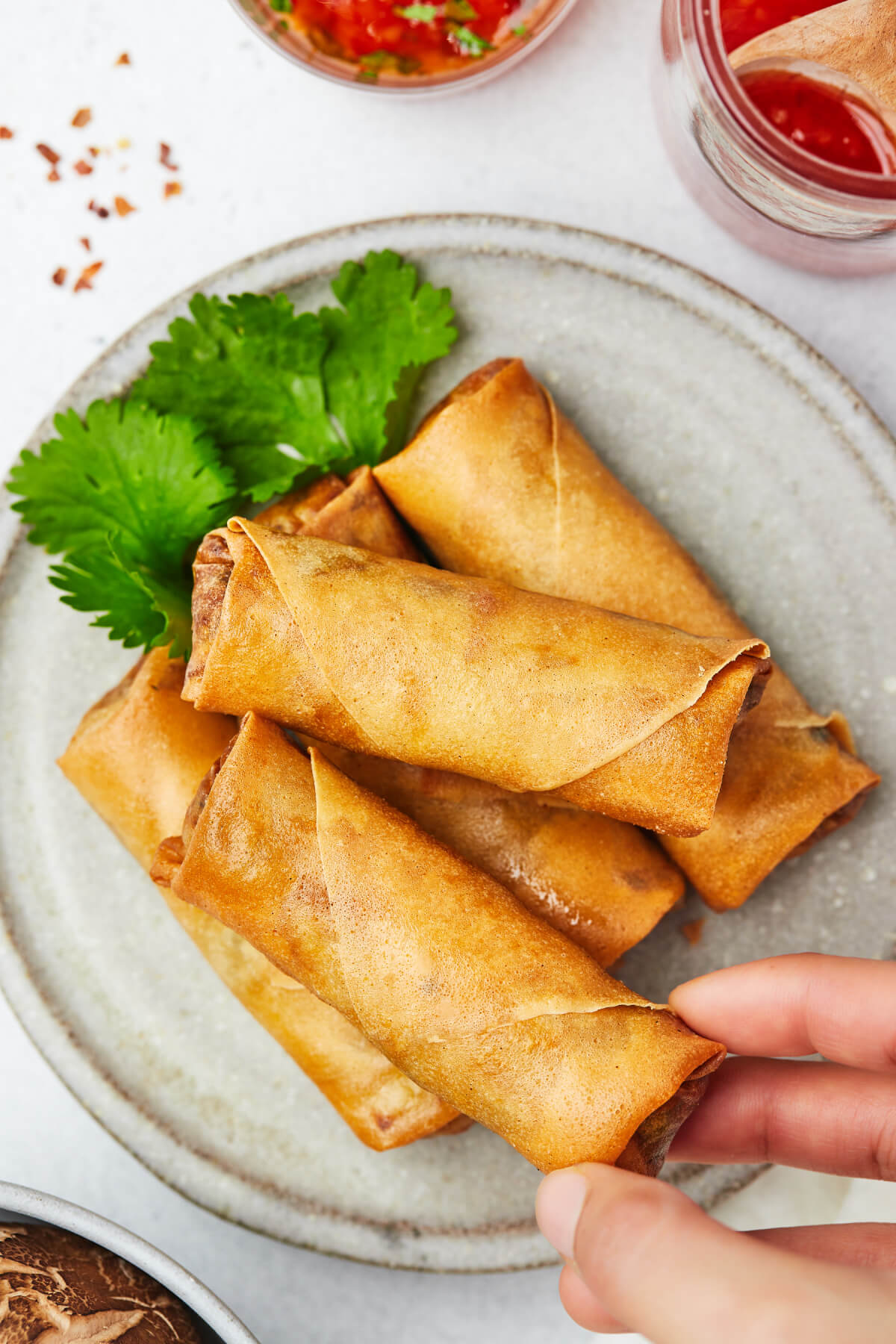 Air Fryer Vegetable Spring Rolls Love Bakes Good Cakes