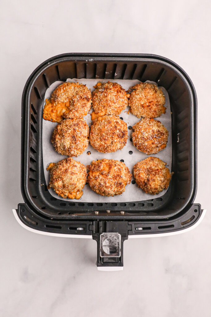 buffalo chicken poppers in air fryer basket