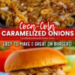 coca cola caramelized onions pin collage