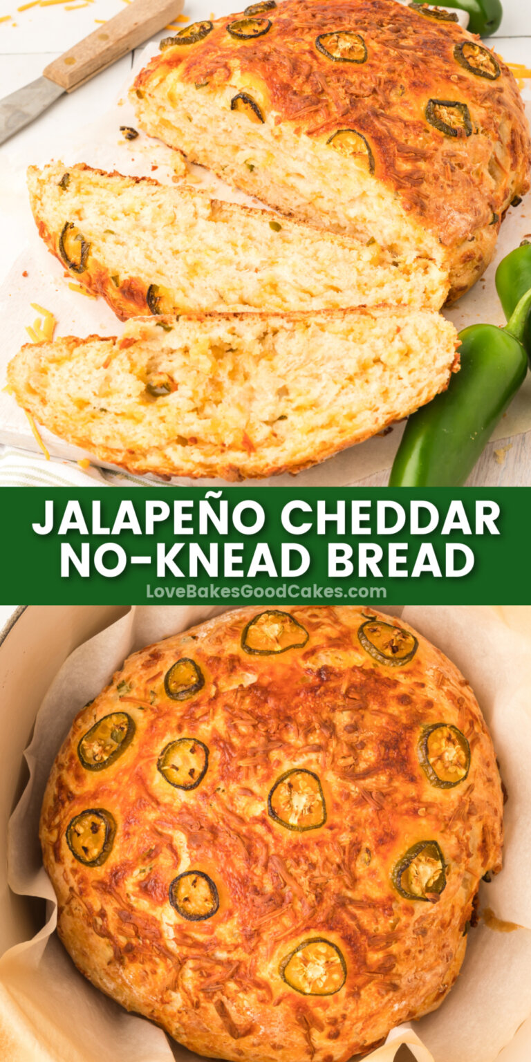 Jalapeño Cheddar NoKnead Bread Love Bakes Good Cakes