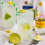 ranch water cocktail on table