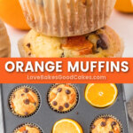 orange muffins pin collage