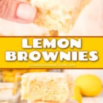 lemon brownies pin collage