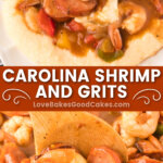 carolina shrimp and grits pin collage