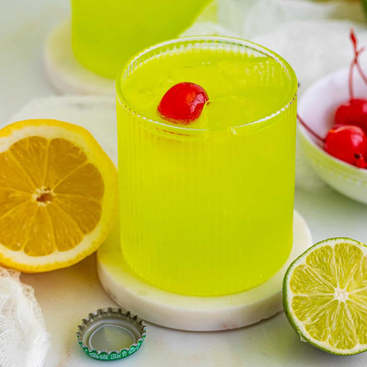 Midori Sour Cocktail - Love Bakes Good Cakes