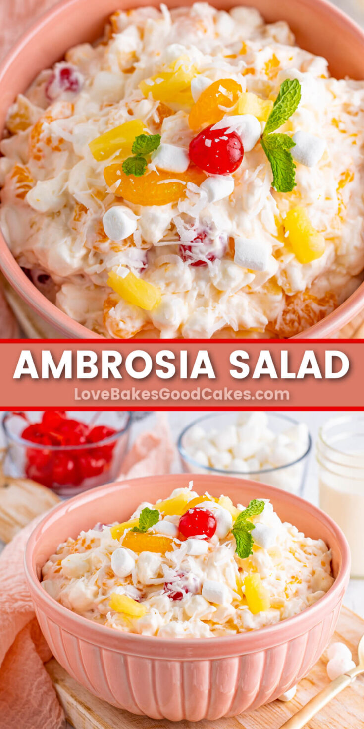 Ambrosia Salad - Love Bakes Good Cakes