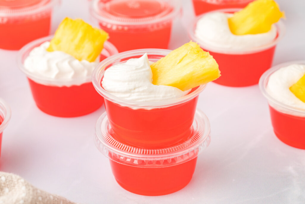 rum punch jello shots ready to serve