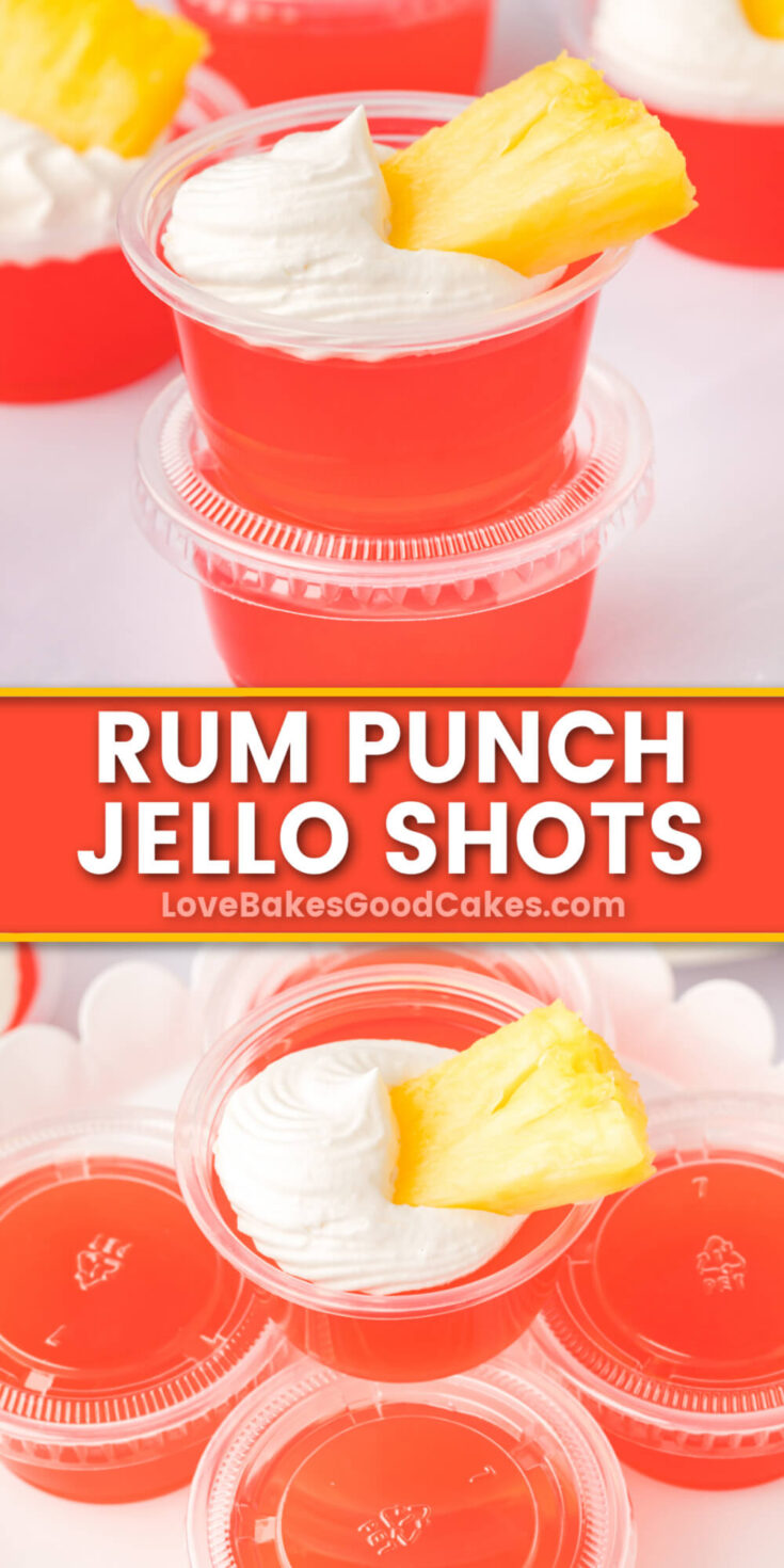 Rum Punch Jello Shots - Love Bakes Good Cakes