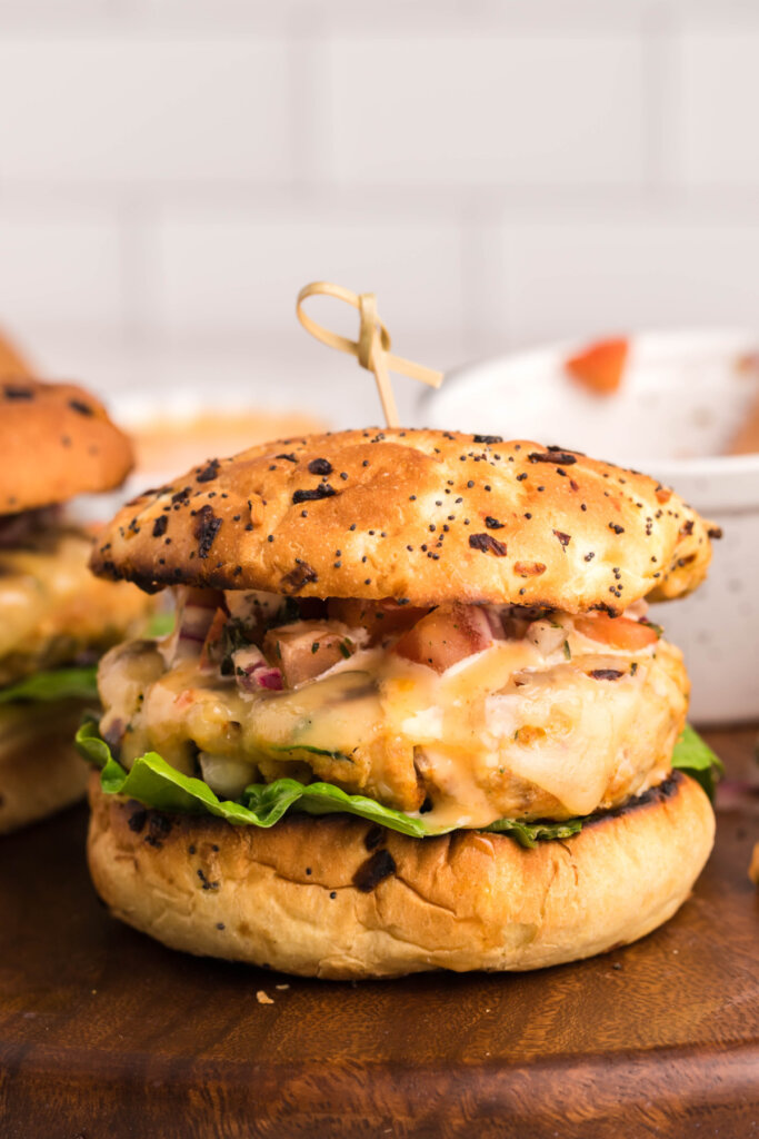 Chicken Burgers with Bang-Bang Sauce