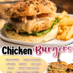 chicken burger facebook collage 3