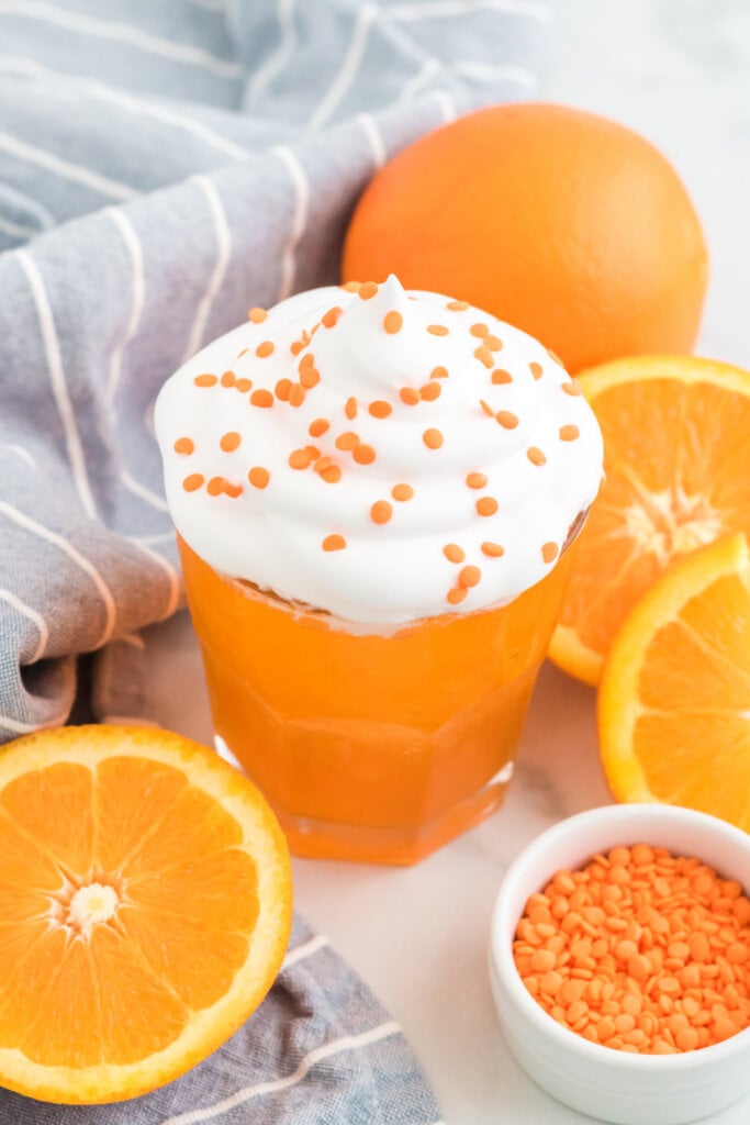 creamsicle cocktail with fresh oranges