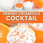 orange creamsicle cocktail pin collage