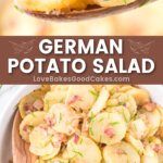 german potato salad pin collage