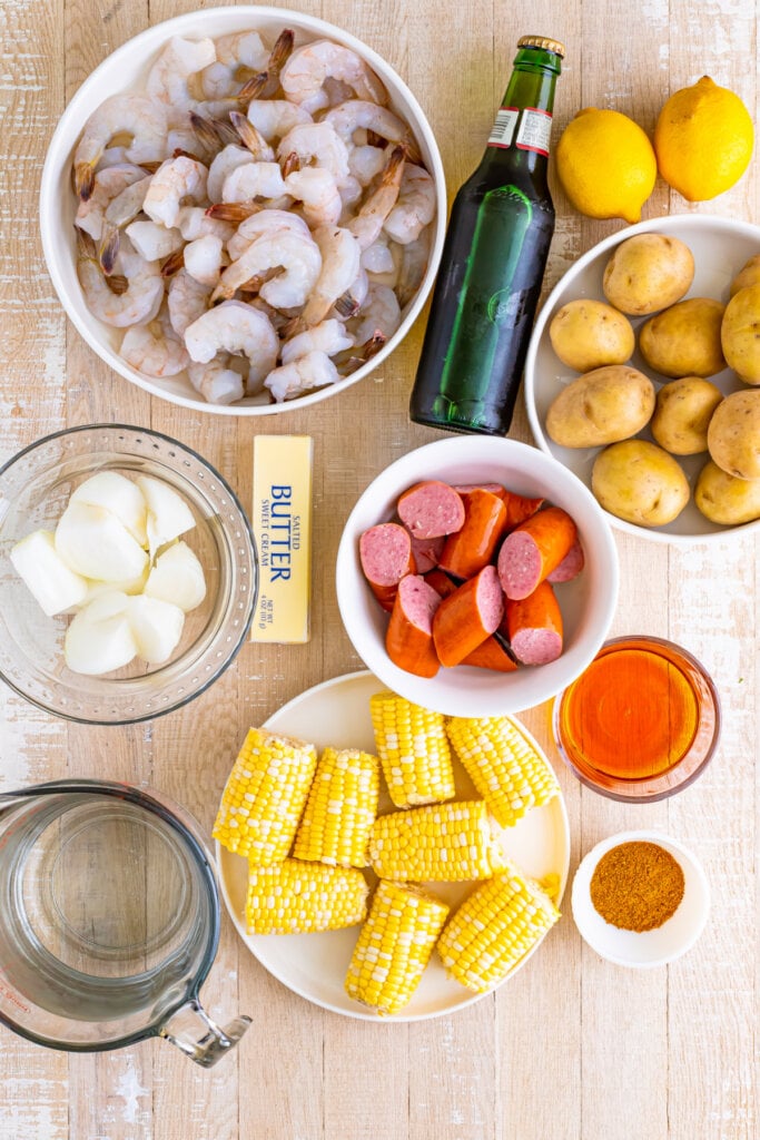 ingredients to make a low country boil