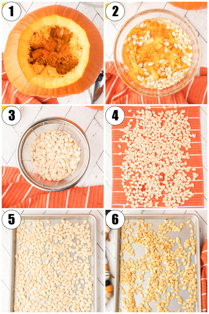 steps to make roasted pumpkin seeds