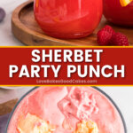 sherbet party punch pin collage