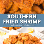 southern fried shrimp pin collage