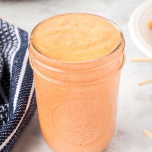 homemade Yum Yum Sauce in glass jar