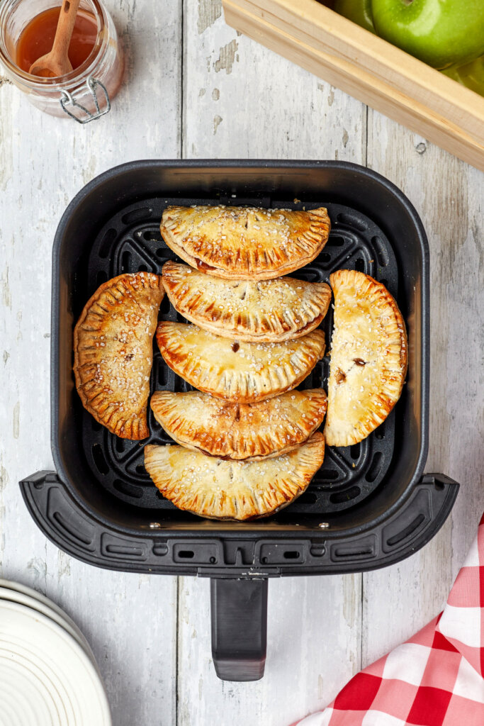 hand pies in air fryer basket