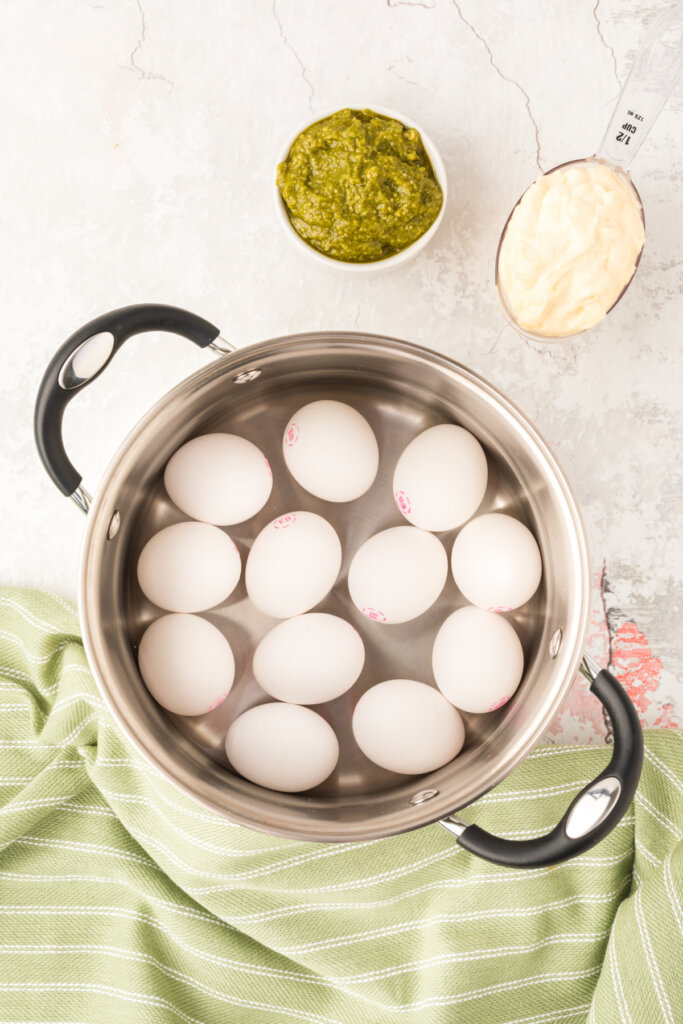 eggs in a saucepan