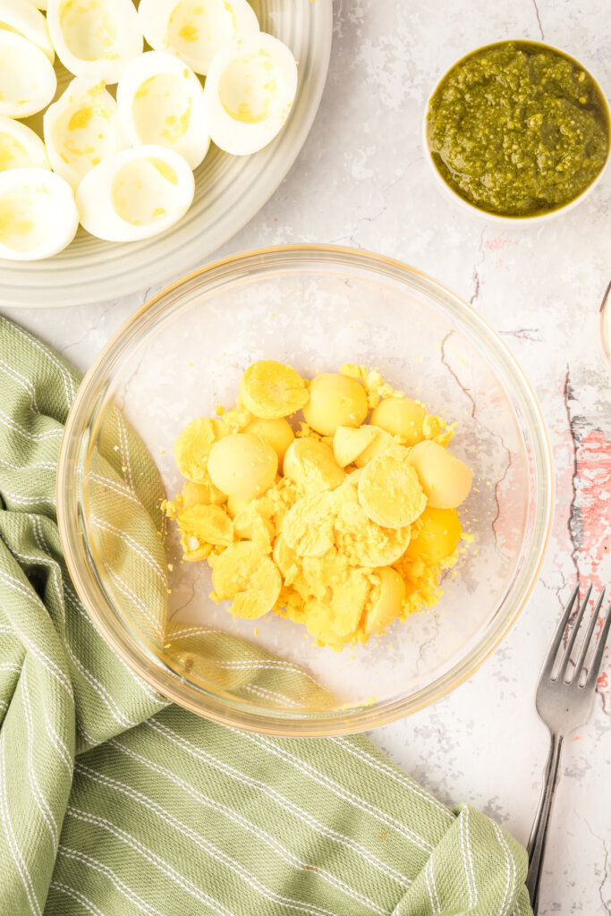 egg yolks in a bowl