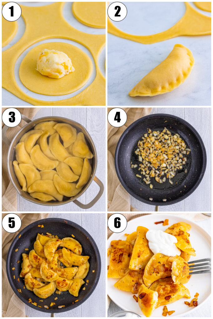 how to make pierogi collage