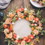 antipasto wreath pin collage