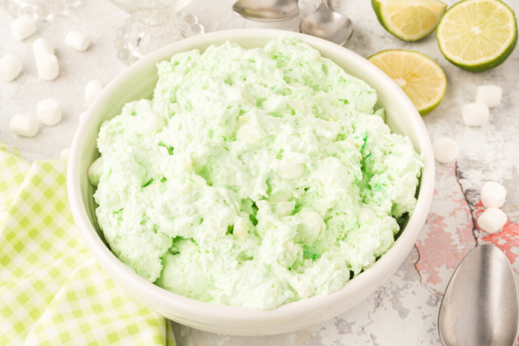 seafoam salad in bowl