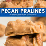 pecan pralines pin collage