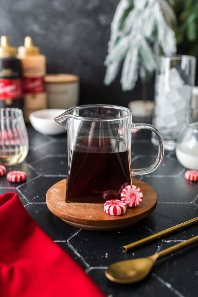 brewed coffe in glass container