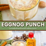 eggnog punch pin collage