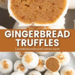 gingerbread truffles pin collage