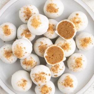 gingerbread truffles on plate