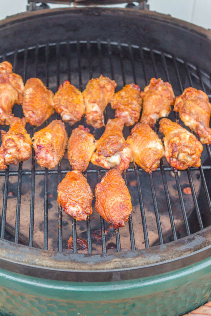 chicken wings on grill