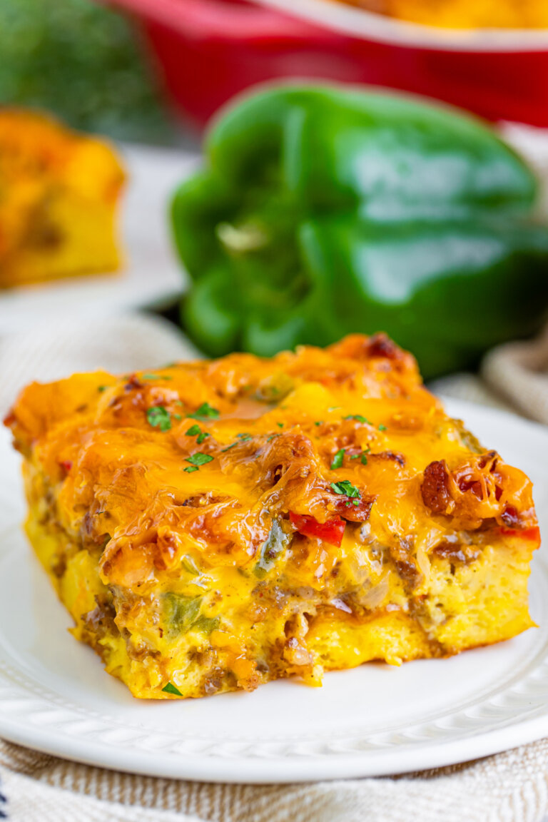 Overnight Christmas Breakfast Casserole Love Bakes Good Cakes