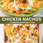 chicken nachos pin collage