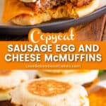 sausage egg and cheese mcmuffins pin collage
