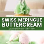 swiss meringue buttercream pin collage
