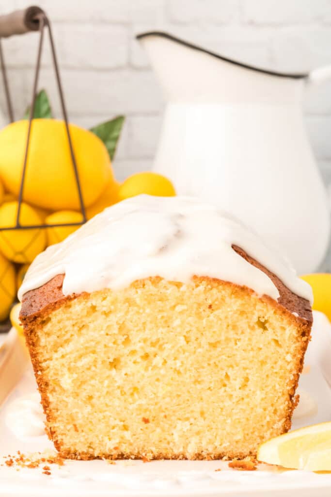 copycat starbucks lemon loaf on plate