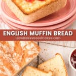 english muffin bread pin collage