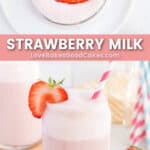 strawberry milk pin collage