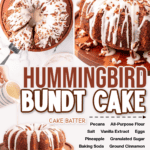 hummingbird bundt cake facebook collage