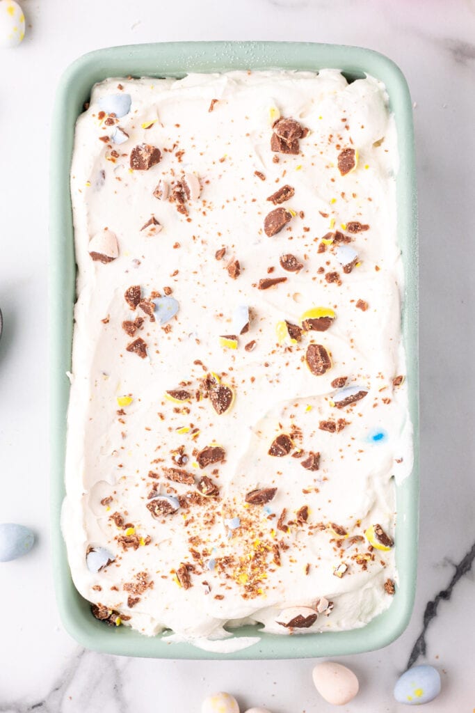 easter ice cream in a container