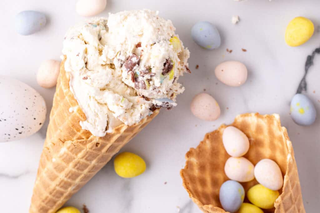 cadbury ice cream scoop in cone